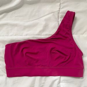 Parade Pink One-Shoulder Bralette Size Medium
